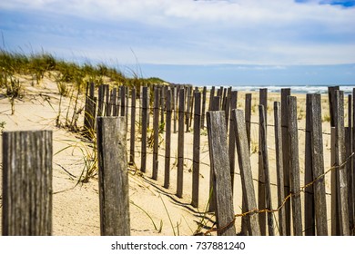 Beach Fencing Along Westhampton NY Beach