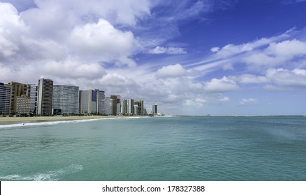 Beach Of Fortaleza In Ceara State, Brazil