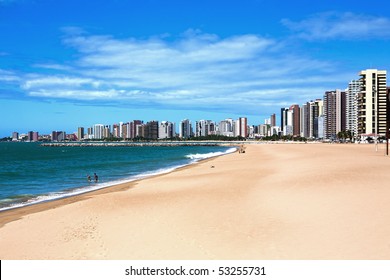 Beach Of Fortaleza In Ceara State Brazil