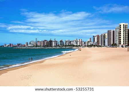 beach of Fortaleza in ceara state brazil