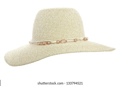 Beach Hat Isolated On White Background