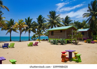 Beach In Hopkins, Belize, Central America