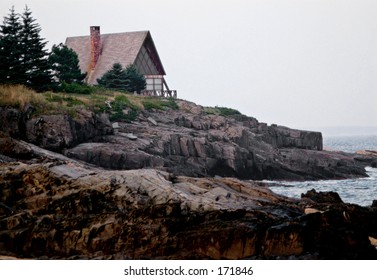 A Beach House In Georgetown, Maine.