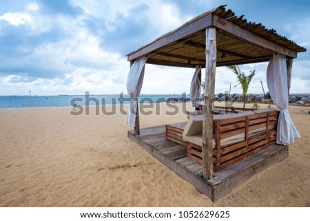 Beach house hut