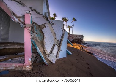 Beach house in Puerto Rico after Hurricane Maria