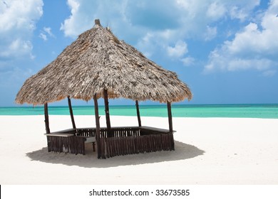 A Beach Hut On The Mexican Beach