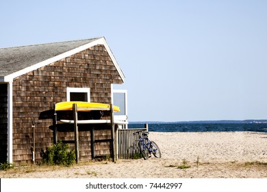 The Beach Hut At Orient Beach State Park.