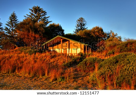 Beach Hut in Summer Time