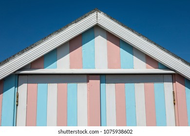 A Beach Hut At Thorpe Bay In Essex, UK.