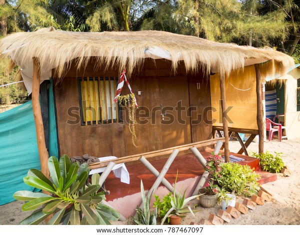 Beach Huts Goa India Beautiful Cottages Stock Photo Edit