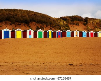 beach huts saunton sands devon