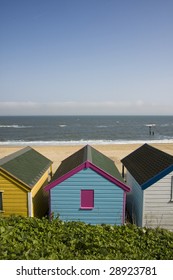 Beach Huts At Southwold Suffolk UK