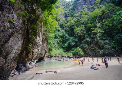 The Beach Inside Emerald Cave