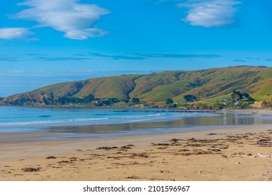 Beach At Kaka Point In New Zealand