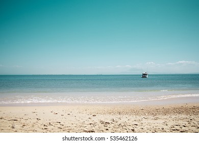 Beach At A Key In The Caribe