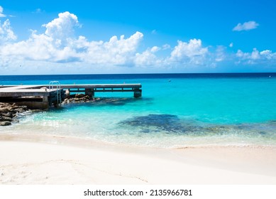 Beach Of Klein Curaçao In Caribbean Sea