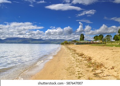 Beach, Lake Prespa, Macedonia