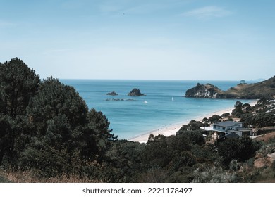 Beach Landscape With Nearby House