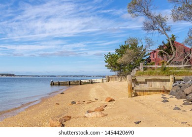 Beach Landscape At Shelter Island, NY, USA