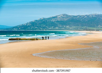 Beach Landscape In Tarifa. Andalusia. Spain