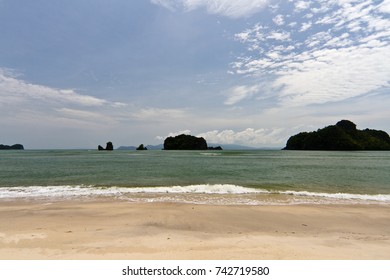 Beach of Langkawi Island facing Andaman Sea