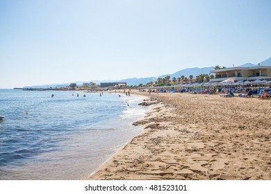 Beach In Malia, Crete, Greece