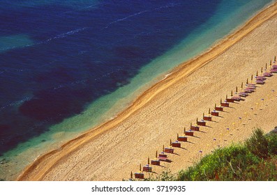 A Beach In The Monte Conero Natural Park