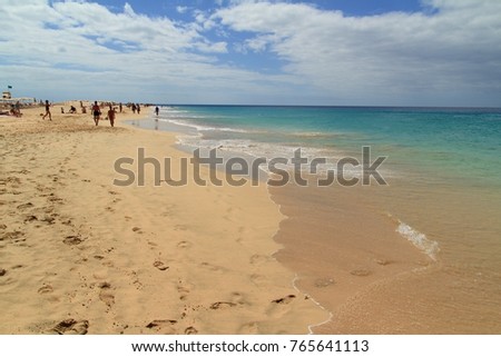 Beach in Morro Jable, Fuerteventura- Canary Islands