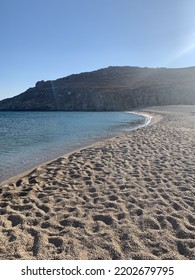 Beach In Mykonos Greek Island