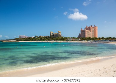 Beach In Nassau, Bahamas.