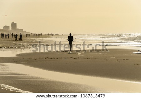 Foto Bild Strandläufer Mensch