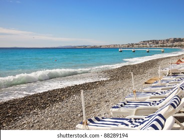 Beach In Nice, France