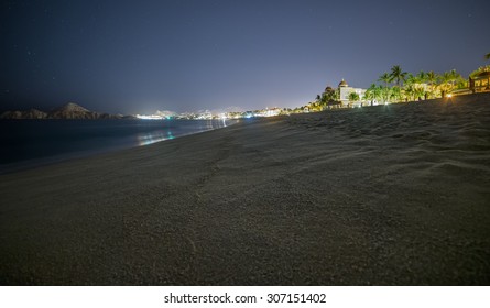 Beach At Night In Cabo San Lucas