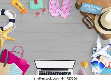 Beach Objects Travel Concept