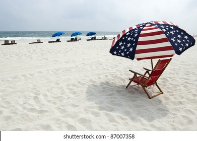 A Beach On The Alabama Gulf Coast.