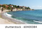 Beach on the Black Sea in Nessebar, Bulgaria