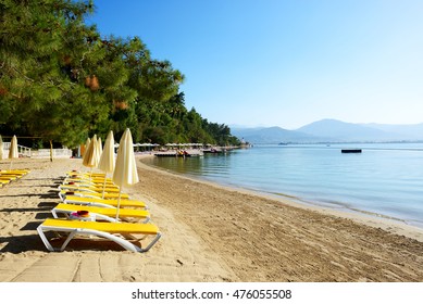 Beach On Turkish Resort, Fethiye, Turkey