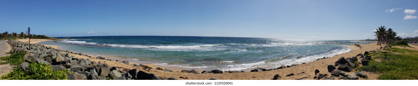 Beach Panorama Carolina Puerto Rico 