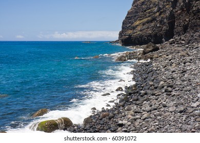 Beach With Pebbles At La Palma, Canary Islands