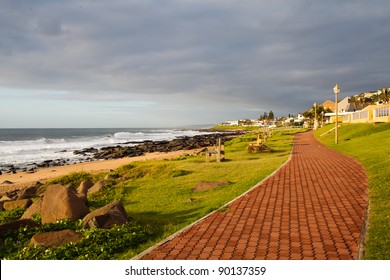 Beach Pedestrian Road In Ballito, Durban North Coast, South Africa