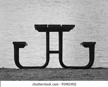 beach picnic table