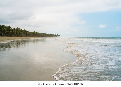 Beach Of Portete Near Mompiche, Ecuador