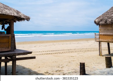 Beach Of Portete Near Mompiche, Ecuador