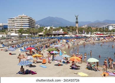 Beach In The Puerto Banus (Spain) Luxury Resort