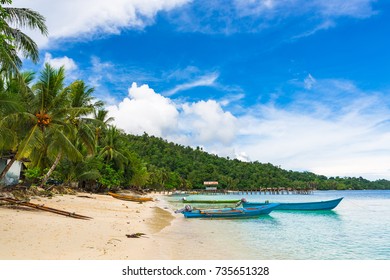 Beach In Raja Ampat, West Papua, Indonesia.