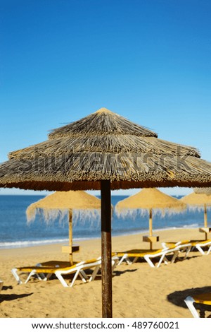 Similar – Sunshades on the beach