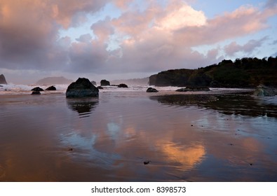 Beach Reflections at Dawn