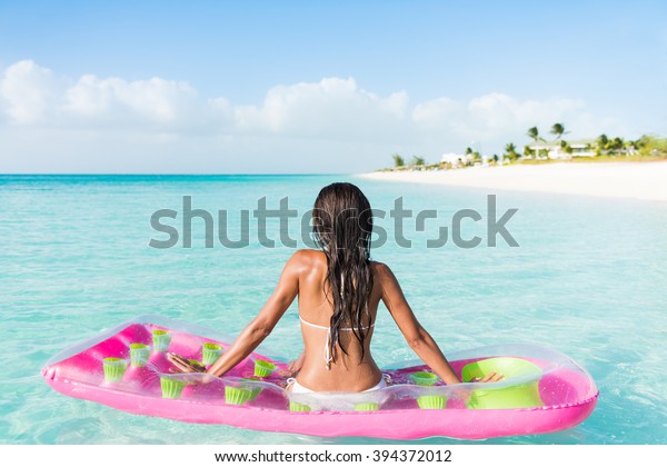 inflatable air bed beach