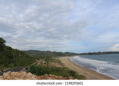 beach and road