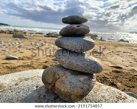 beach and rocks, Annestown, Co. Waterford, Ireland